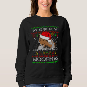 Sheltie Berger Shetland Sheepdog Christmas Dog Sweatshirt