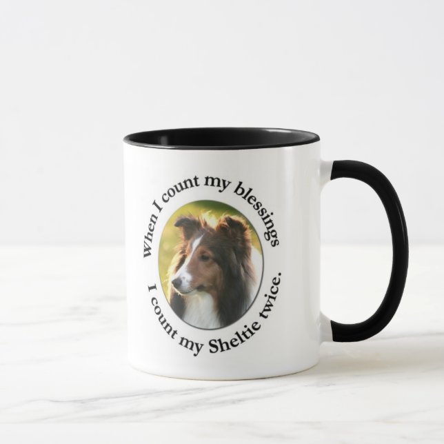 Sheltie Blessing Mug (Right)