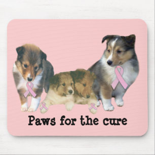 Sheltie Breast Cancer Mousepad