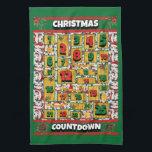 Sheltie Countdown Christmas Advent Calendar Dog Tea Towel<br><div class="desc">Sheltie Countdown Christmas Advent Calendar Dog kitchen towel features a watercolor of a Sheltie with a Christmas hat and a Christmas collar. Funny design for Dog Lovers!</div>