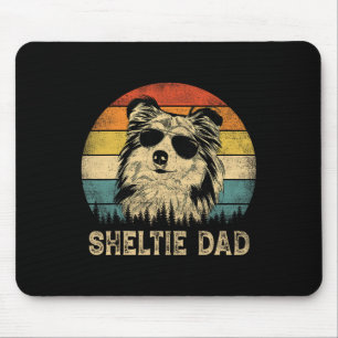 Sheltie Dad Dog Lovers Father's Day Tee Mouse Pad