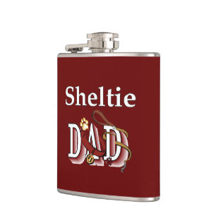 Sheltie Dad Hip Flask
