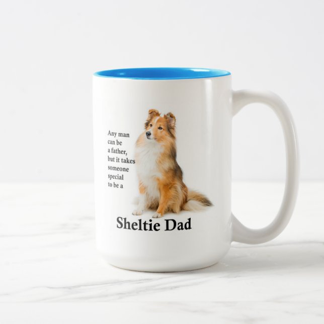 Sheltie Dad Mug (Right)