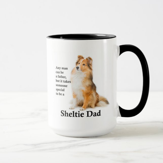 Sheltie Dad Mug (Right)