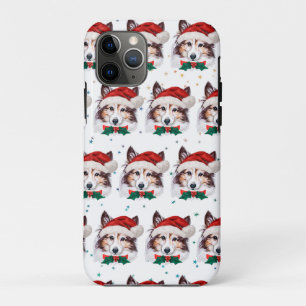 Sheltie Dog Breed Christmas Stars iPhone 11 Pro Case