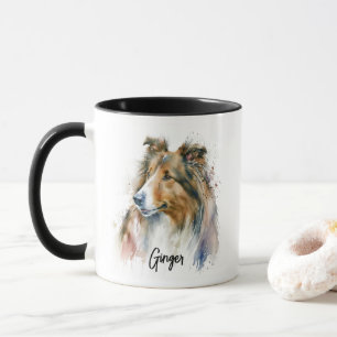 Sheltie Dog Breed Personalised Mug