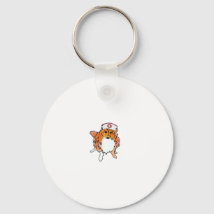 Sheltie Dog in Nurse Hat � animalsinhats Classic T Key Ring