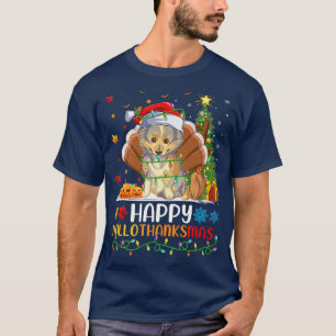 Sheltie Dog Lover Funny Happy Sheltie HelloThanksM T-Shirt