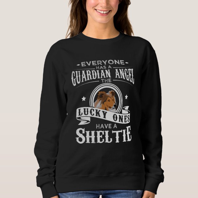 Sheltie Dog Owner Funny Gift Idea Sweatshirt (Front)