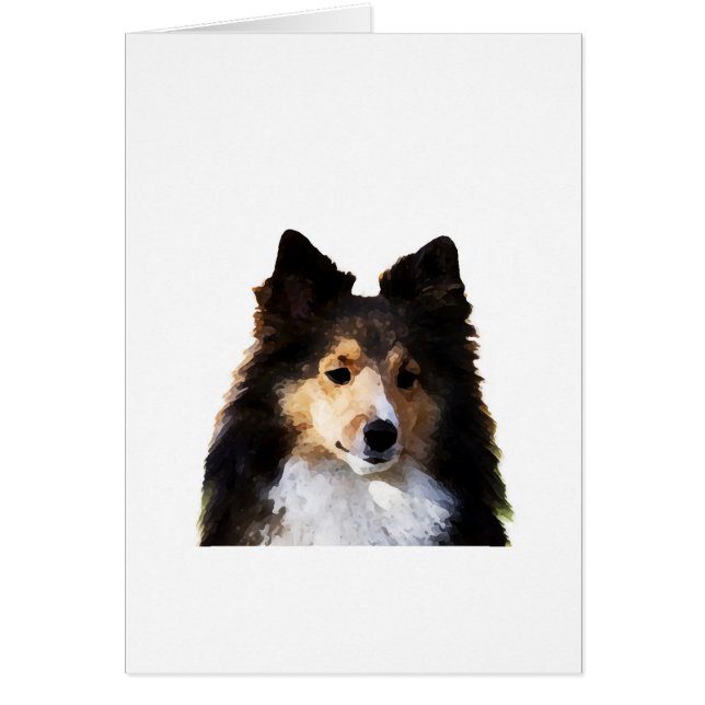 Sheltie Dog painting sketch (Front)