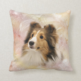 Sheltie face cushion