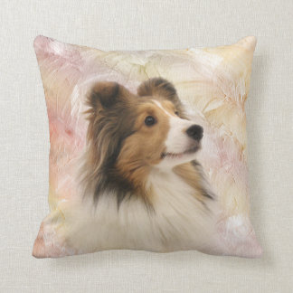 Sheltie face cushion