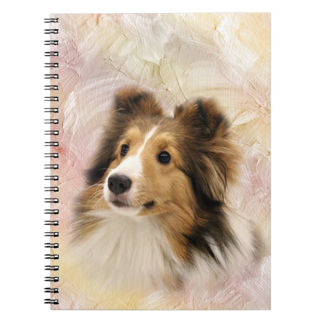 Sheltie face notebook (Front)