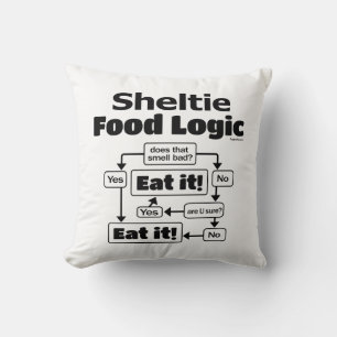 Sheltie Food Logic Cushion