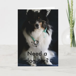Sheltie Get Well Card