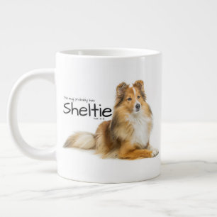 Sheltie Hair Large Coffee Mug