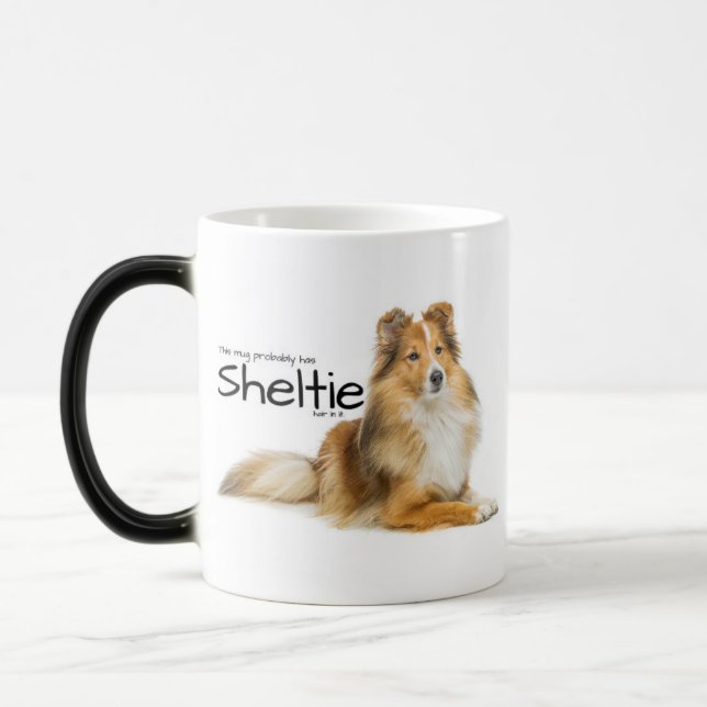 Sheltie Hair Magic Mug (Left)