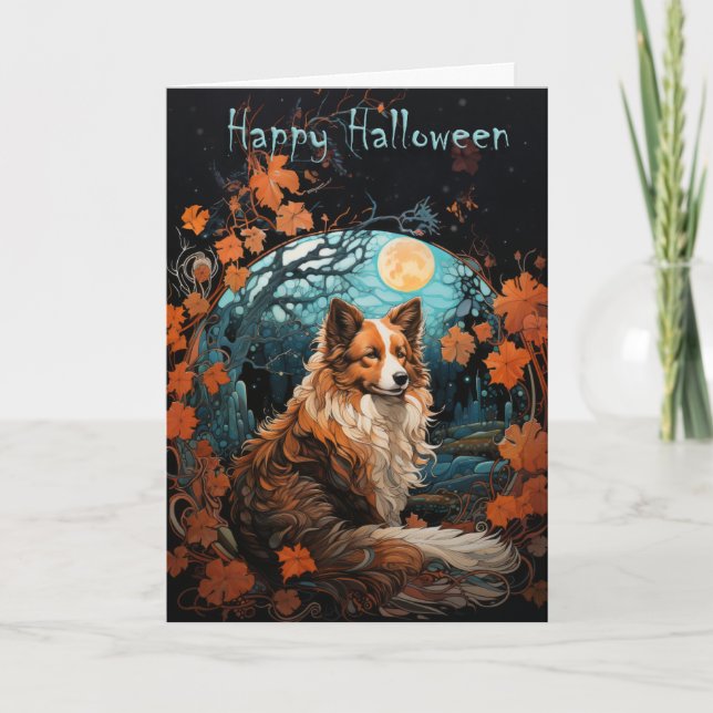 Sheltie Halloween Card (Front)