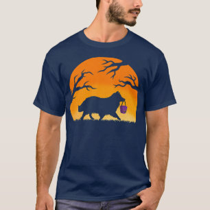 Sheltie Halloween Trick Or Treat Shetland Sheepdog T-Shirt