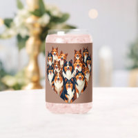 Sheltie Heart Illustration Cute Shetland Sheepdog