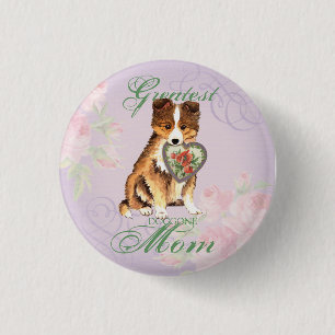 Sheltie Heart Mum 3 Cm Round Badge