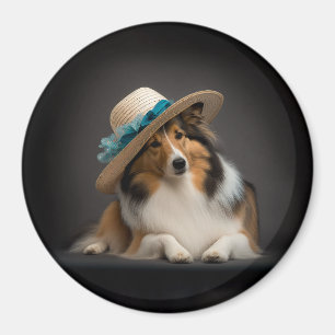Sheltie in a Hat Magnet