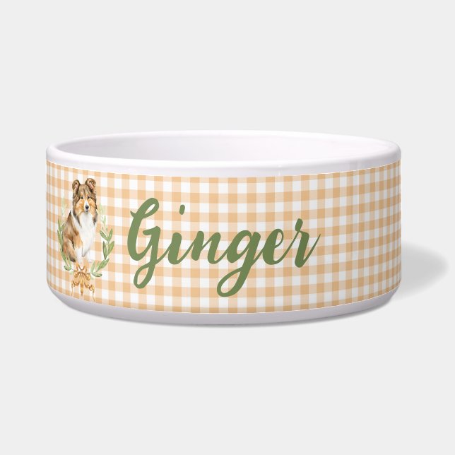 Sheltie Laurel in a Laurel Branch  | Personalised (Front)