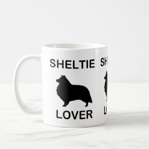 Sheltie Lover with SIlhouette Coffee Mug