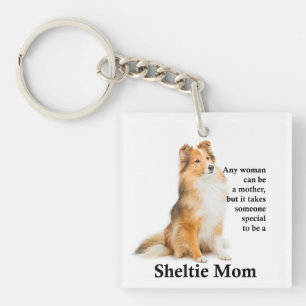 Sheltie Mum Keychain