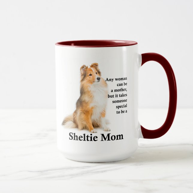Sheltie Mum Mug (Right)
