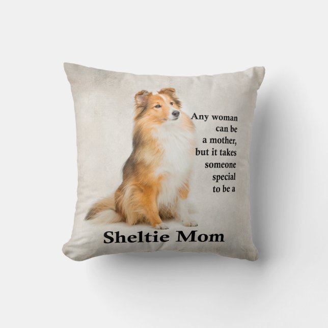 Sheltie Mum Pillow (Front)