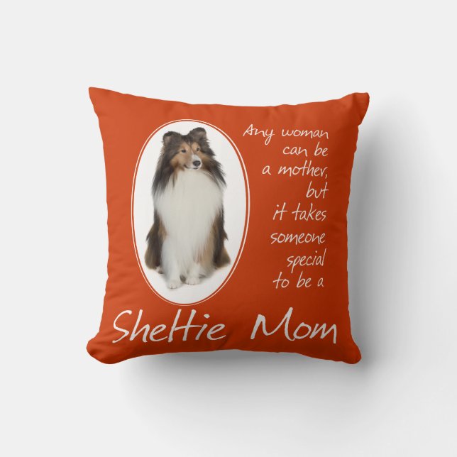 Sheltie Mum Pillow (Front)