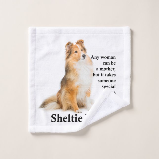 Sheltie Mum Wash Cloth (Wash Cloth)