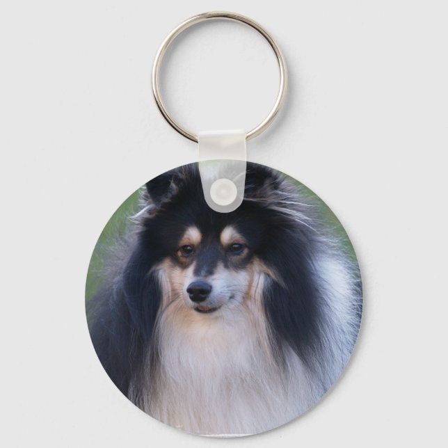 Sheltie Photo Keychain (Front)