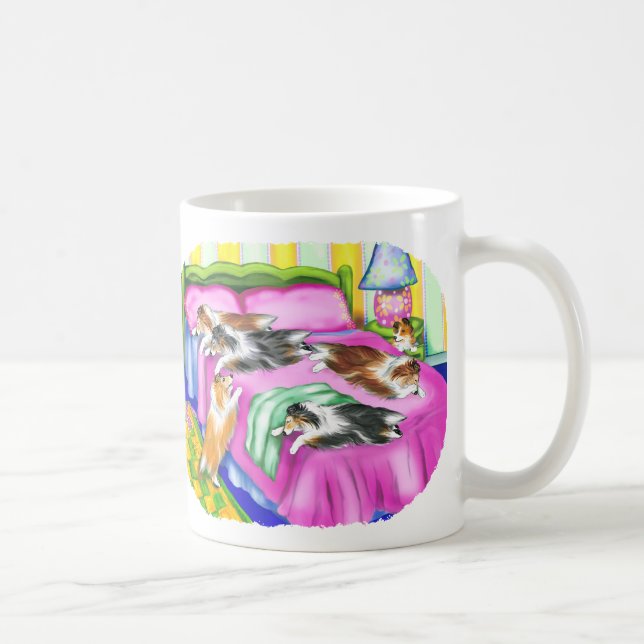 Sheltie Pink Comfort Coffee Mug (Right)