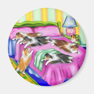 Sheltie Pink Comfort Magnet