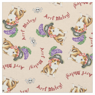 Sheltie Pirate Fabric