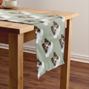 Sheltie Portait Short Table Runner
