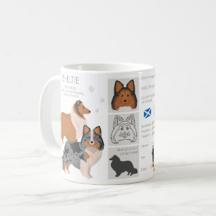 Sheltie, Shetland Sheepdog dog mix Coffee Mug
