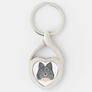 Sheltie, Shetland Sheepdog dog mix Key Ring