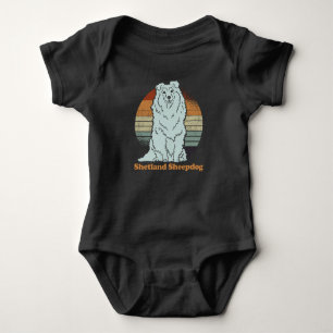 Sheltie Shetland Sheepdog Dog Owner Shelties Baby Bodysuit