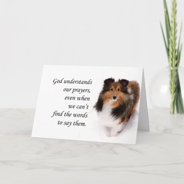 Sheltie Thinking of You Card (Front)