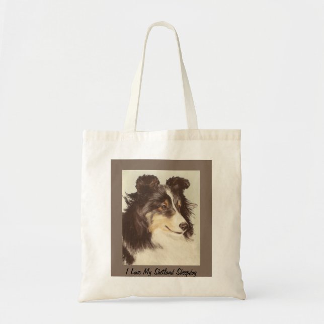 Sheltie Tote Bag (Front)