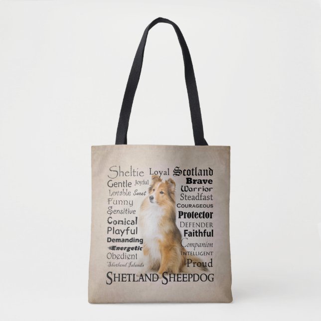 Sheltie Traits Tote (Front)