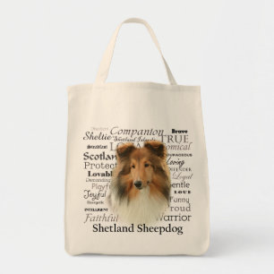 Sheltie Traits Tote Bag