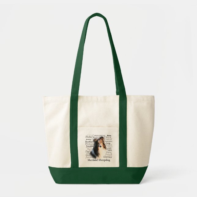 Sheltie Traits Tote Bag (Front)