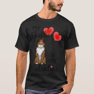 Shelties Cute Sheltie Valentine Sheltie Mum  T-Shirt