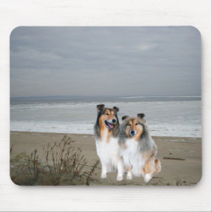 Shelties On The Beach Mousepad