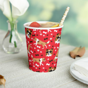 Shelties Shetland Sheepdog Collie Dog Paper Cups
