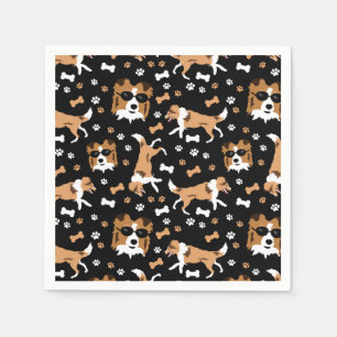 Shelties Shetland Sheepdog Collie Dog Pattern Napk Napkin